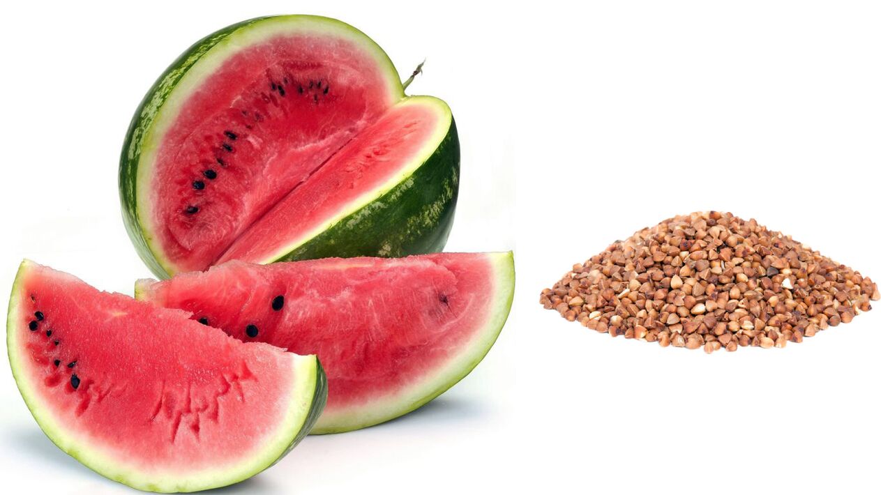 Buckwheat diet with watermelon for weight loss